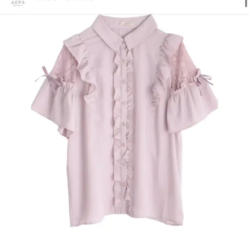 [BUNJANG] Axis Farm Hime Gyaru Strawberry Milk Blouse / 엑시즈팜 히메갸루 지뢰계 양산형 딸기우유 블라우스