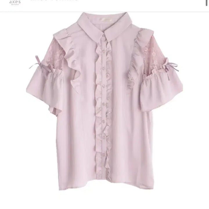 [BUNJANG] Axis Farm Hime Gyaru Strawberry Milk Blouse / 엑시즈팜 히메갸루 지뢰계 양산형 딸기우유 블라우스