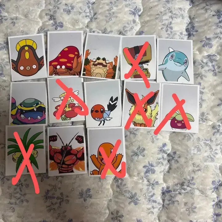[BUNJANG] Pokemon Pokemonster Trading Cards Set 1 &amp; 2 (Medoh, Dolphiman, Mashiboo, Hwasalkobeen) / 포켓몬 포켓몬스터 증명사진 증사 1탄 2탄 메더 맨돌핀 매시붕 화살꼬빈