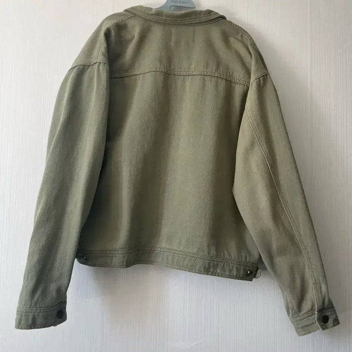 [BUNJANG] TRAVEL Khaki Denim Jacket / TRAVEL 연카키 컬러 청자켓