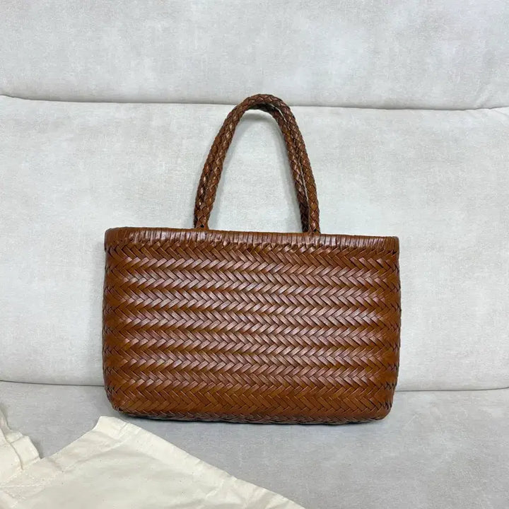 [BUNJANG] AIMERE Natural Cowhide Rattan Dragon Bag Mini (Tan) / 쇼핑몰 아이메르 천연소가죽 라탄백 드래곤백 미니 탄 컬러