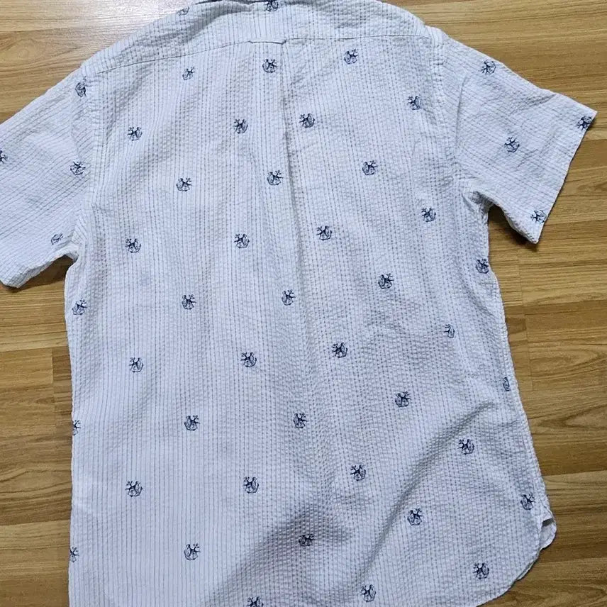 [BUNJANG] Polo Ralph Lauren Seersucker Short-Sleeve Shirt / 폴로 랄프로렌 시어서커 반팔 셔츠