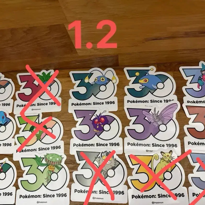 [BUNJANG] Pokemon 30th Anniversary Logo Sticker / 포켓몬 30주년 로고스티커