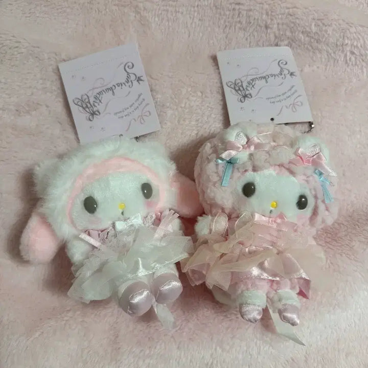 [BUNJANG] Sanrio Shironeko Mascot Bundle - My Melody &amp; My Sweet Piano / 일괄) 산리오 시로네코 마스코트 마이멜로디 마이스윗피아노