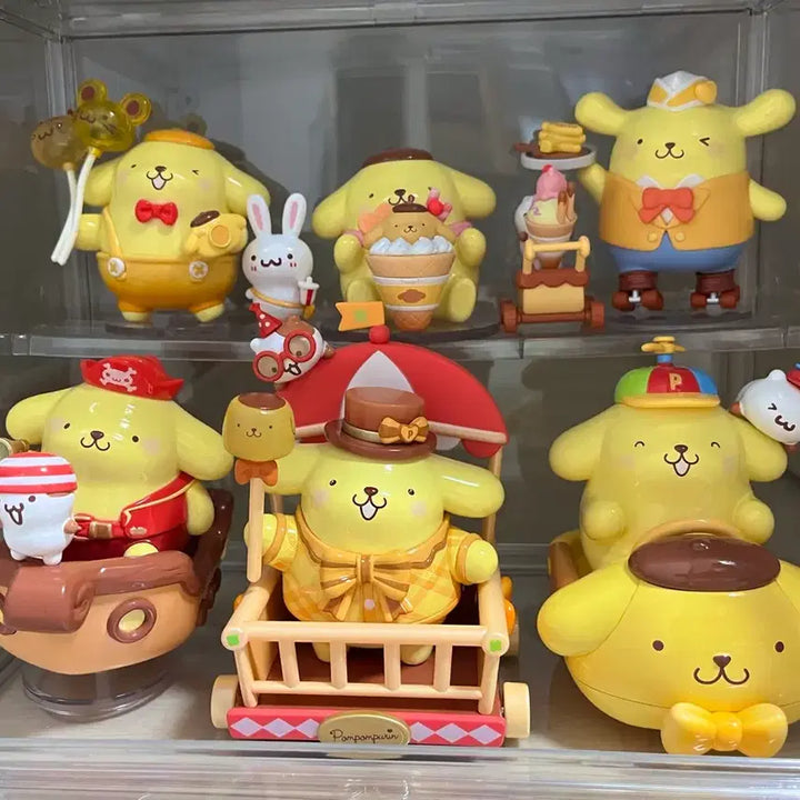 [BUNJANG] Sanrio Pompompurin Amusement Park Secret Restaurant Figure Set / [폼폼푸린]탑토이 산리오 피규어 가챠 굿즈 놀이공원 시크릿 히든 레스토랑