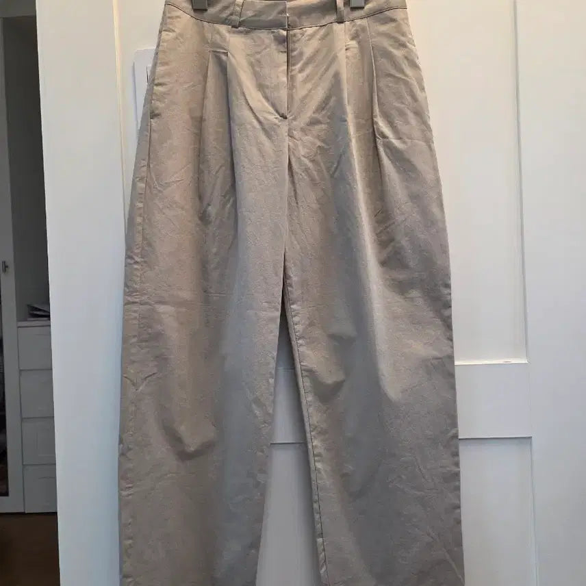 [BUNJANG] Basic Gray Wide Slacks / 기본 그레이색와이드 슬랙스