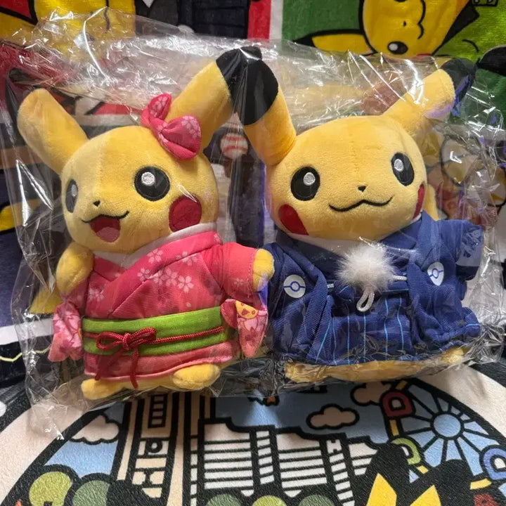 [BUNJANG] Monthly Pikachu New Year Kimono Pikachu Plush Set / 먼슬리피카츄 새해기념 기모노피카츄