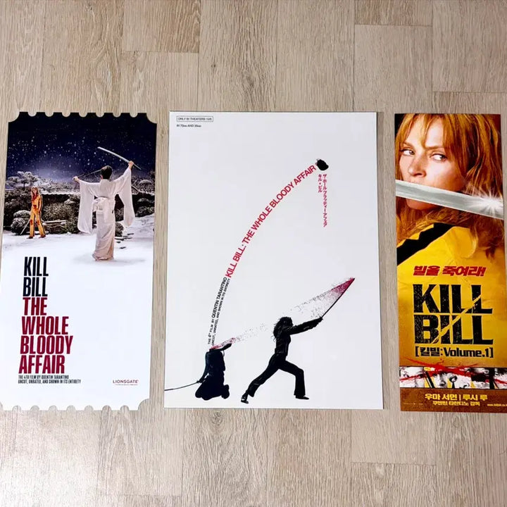 [BUNJANG] Kill Bill Poster Set (3 Types) / <킬빌> 포스터 3종 - 메가 오티+댕강 포스터+원개봉 A3전단지