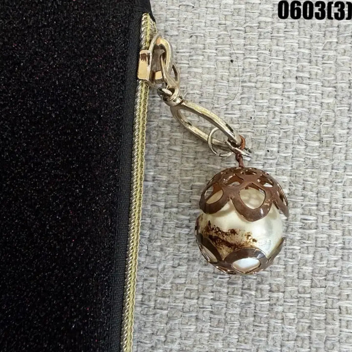 [BUNJANG] Anna Sui Black Pearl Tote Bag / 안나수이 블랙 펄 토트백 0603