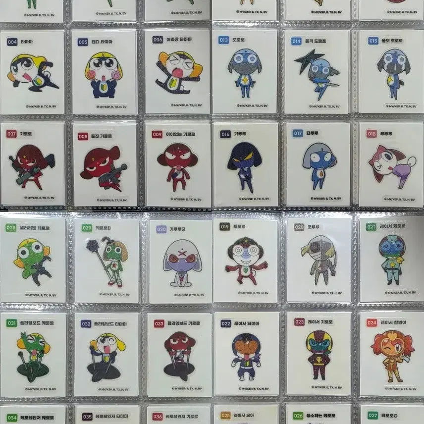 [BUNJANG] Keroro Ttebo Seal Set (Sealed) / 케로로띠부씰 157종