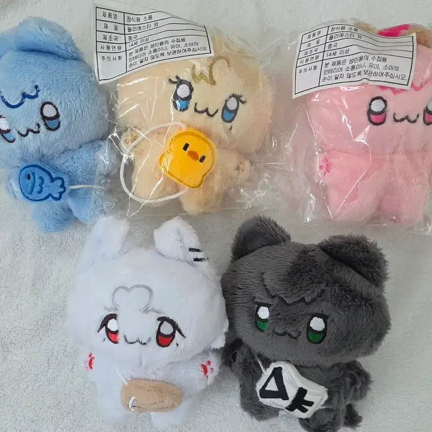[BUNJANG] PLAVE Ddonggeuli Doll 5-Member Set / 플레이브 똥글이 인형 5종 세트