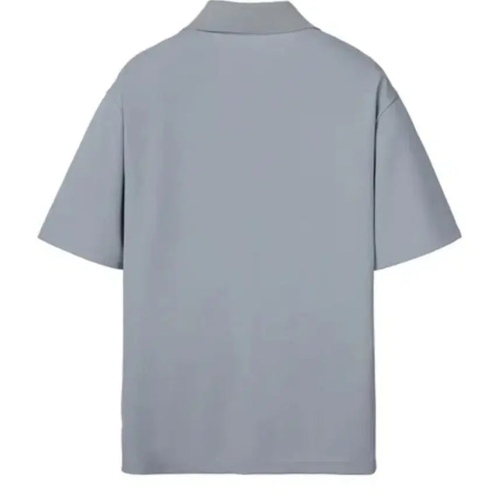 [BUNJANG] JILLSTUART NEW YORK Open Collar T-shirt Light Blue XL / 새상품 질스튜어트뉴욕 오픈 카라티 라이트 블루 XL