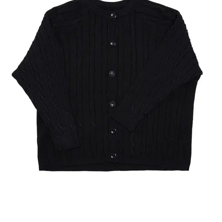 [BUNJANG] X:ORDINARY Cable Knit Cardigan (Black, Free Size) / xordinary 니트 가디건 (black / free)
