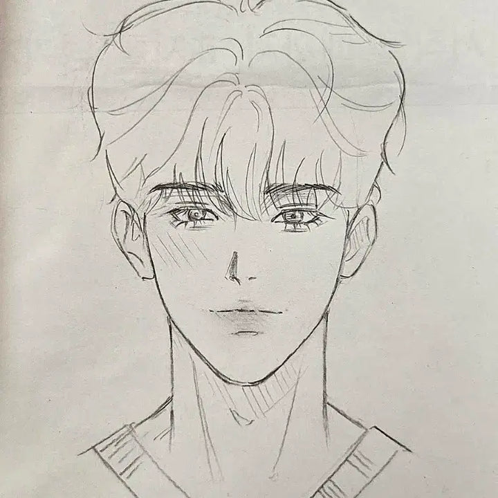 [BUNJANG] Male Character Portrait Commission - Traditional Pencil &amp; Digital Options Available / 증사 커미션 (자캐, 디지털 가능) 남캐 그림 커미션