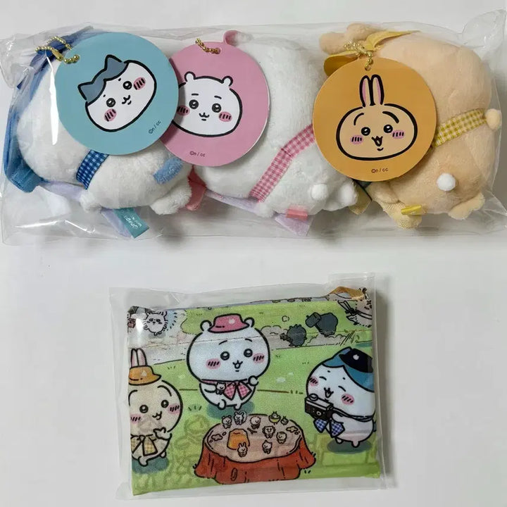[BUNJANG] Chiikawa Picnic Doll Basket Set / 치이카와 피크닉 인형,장바구니