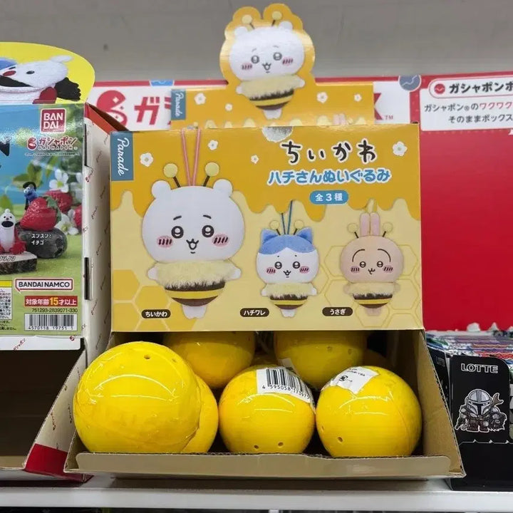 [BUNJANG] Chiikawa Honeybee Series Plush - Chikawa, Usagi, Hachiwale / 신상 치이카와 꿀벌 마코 우사기 하치와레