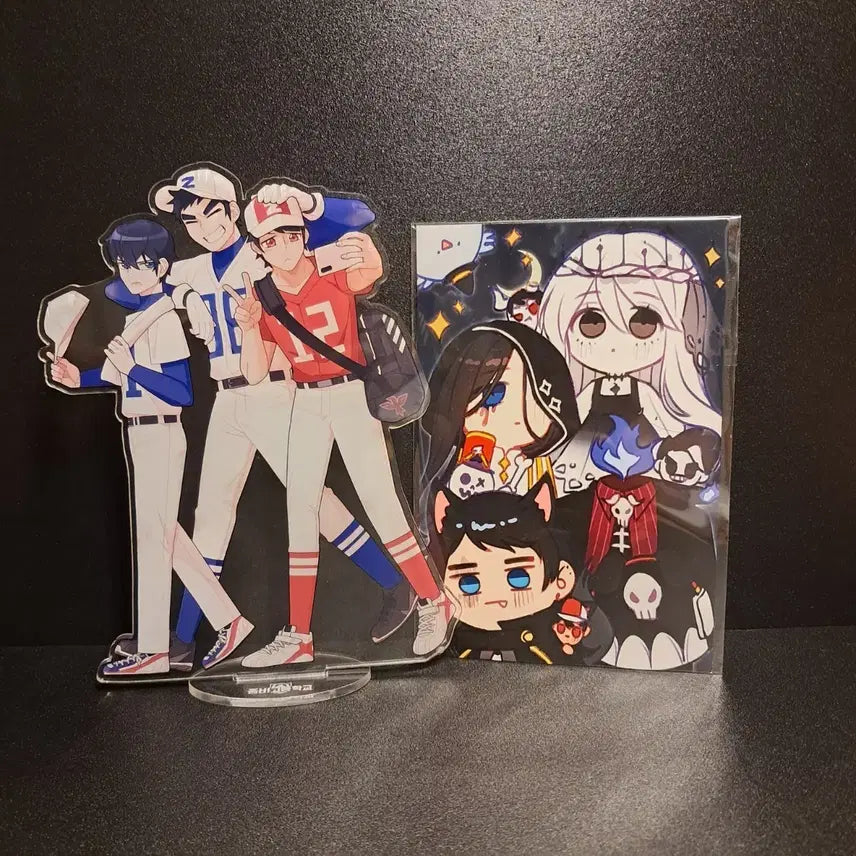 [BUNJANG] Zombie High Baseball Club Acrylic Stand &amp; Unofficial Postcard Set / 좀비고 야구부 아크릴 스탠드&amp;비공식 엽서
