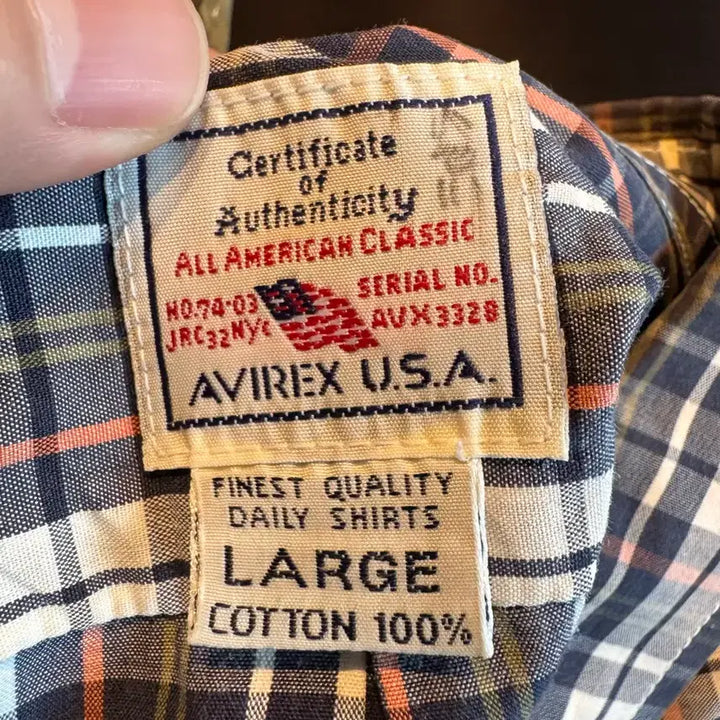 [BUNJANG] AVIREX L Size Shirt / AVIREX 아비렉스 셔츠