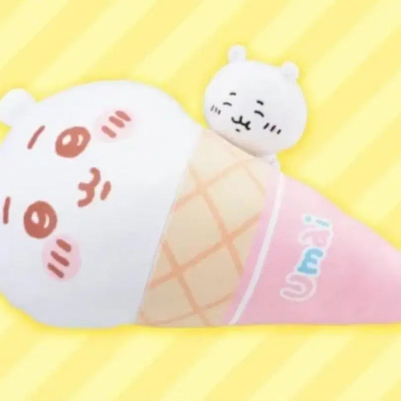 [BUNJANG] Chiikawa Ice Cream Plush (Medium Size) / 치이카와 아이스크림 인형