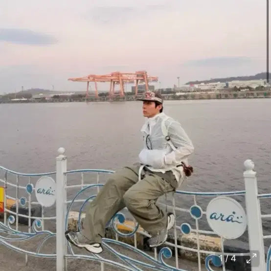 [BUNJANG] Snow Peak Windbreaker White XL / 스노우피크 바람막이 화이트 XL 거의 새상품