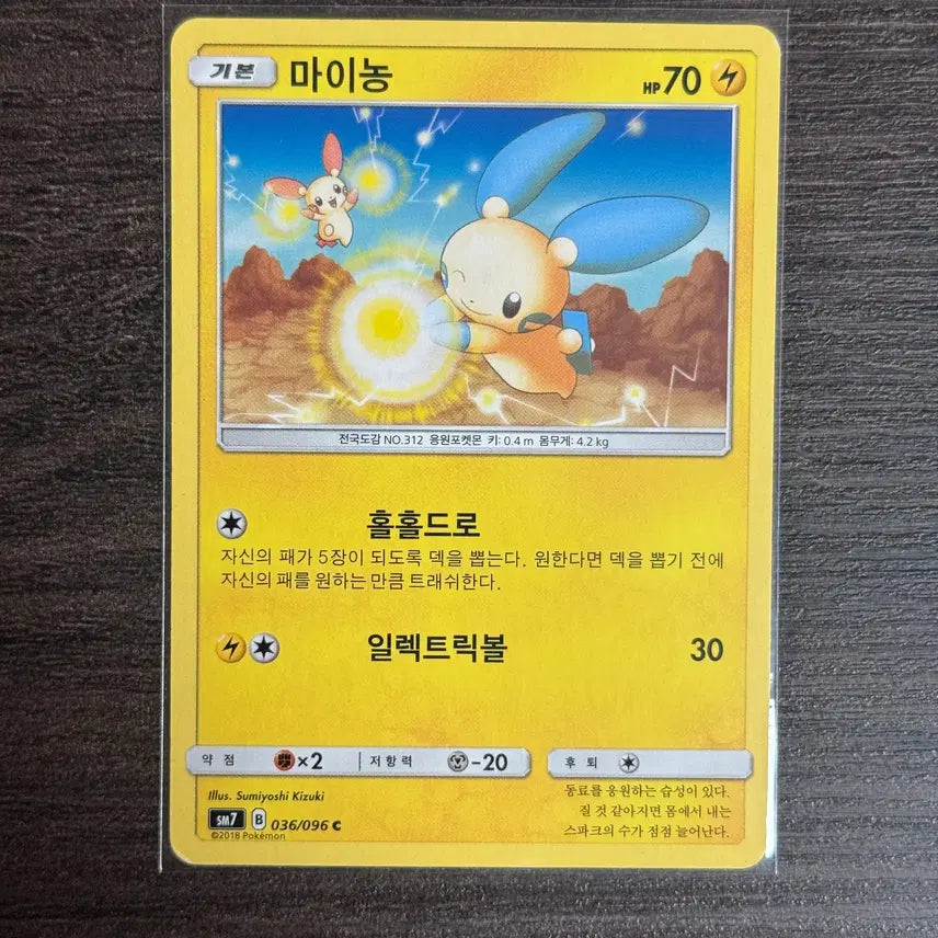 [BUNJANG] Pokemon Card Minong (Plush) 