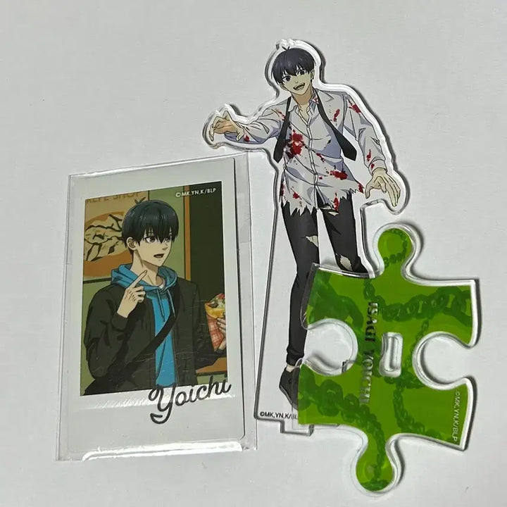 [BUNJANG] Blue Lock Yoichi Isagi Halloween Monster Acrylic Stand &amp; Checky Photocard Bundle / 블루록 이사기 요이치 할로윈 몬스터 아크릴 스탠드 체키 포토카드 일괄