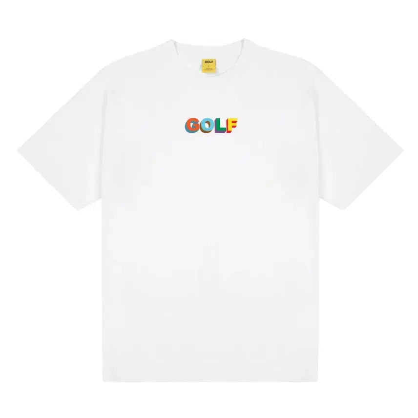 [BUNJANG] Golf Wang Tyler The Creator 3D Logo T-Shirt Multi-Color / [M] 골프왕 타일러 멀티 컬러 3D 로고 티셔츠 GOLF WANG