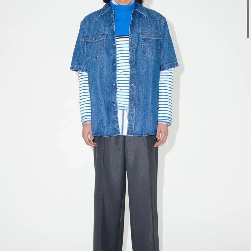 [BUNJANG] Our Legacy Western Snap Button Denim Shirt / 아워레가시 데님 셔츠
