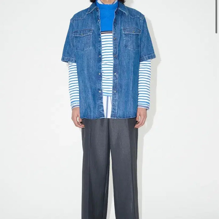 [BUNJANG] Our Legacy Western Snap Button Denim Shirt / 아워레가시 데님 셔츠