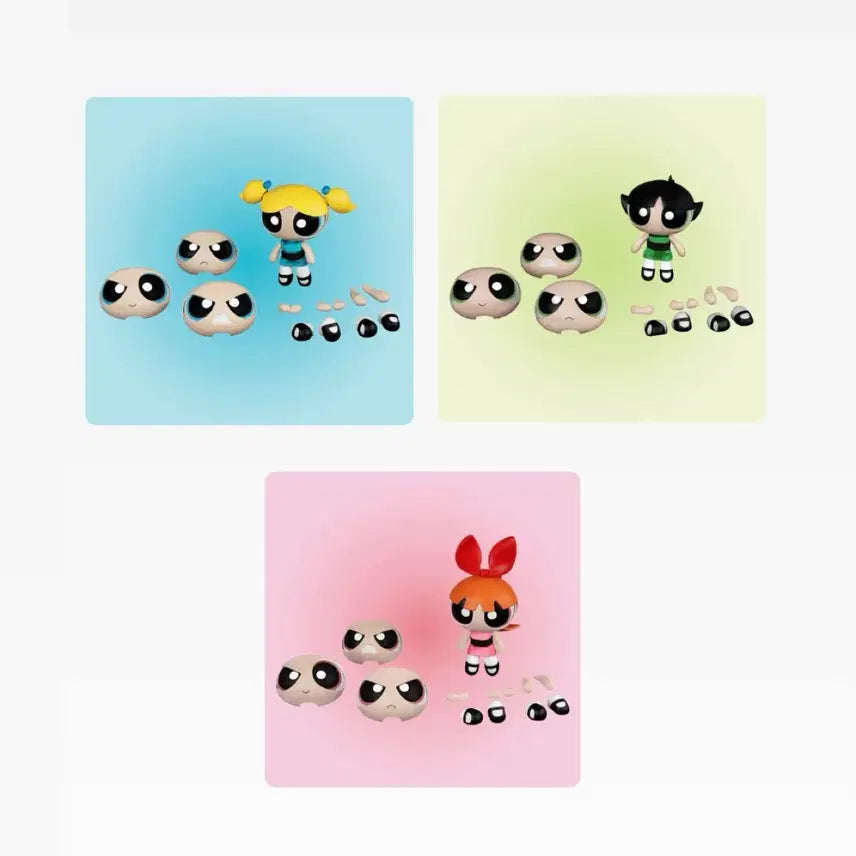 [BUNJANG] Powerpuff Girls Figure 3-Set / 비스트 킹덤 파워퍼프걸 피규어 3종 세트