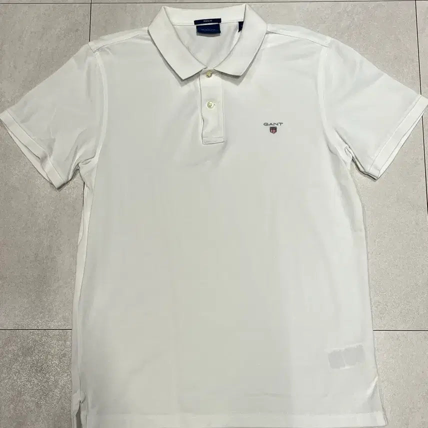 [BUNJANG] GANT White Short Sleeve Polo Shirt L / [GANT] 간트 화이트 반팔 pk 카라티 L