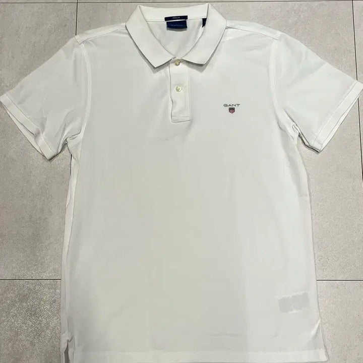 [BUNJANG] GANT White Short Sleeve Polo Shirt L / [GANT] 간트 화이트 반팔 pk 카라티 L
