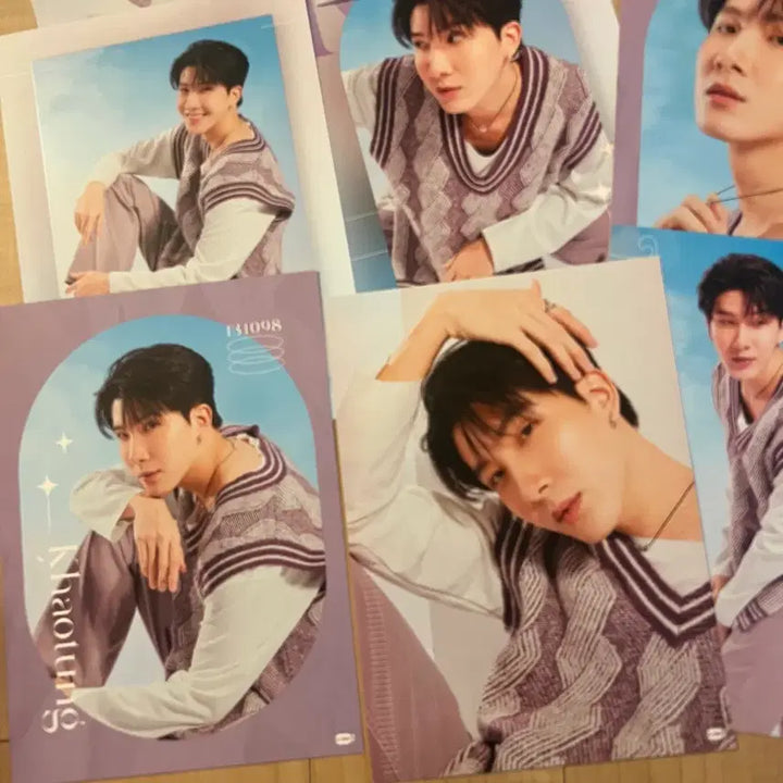 [BUNJANG] GMMTV Khaotung 2024 Calendar Postcard Set / 찌엠 GMMTV 카오땅 khaotung 2024 캘린더 엽서 세트