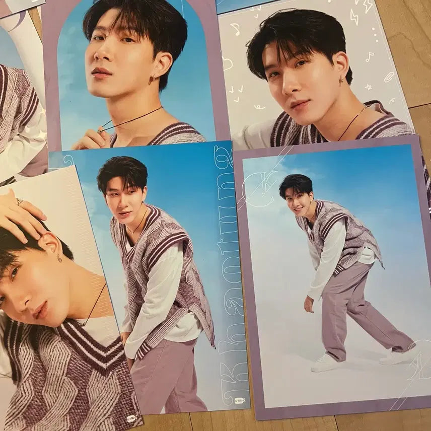 [BUNJANG] GMMTV Khaotung 2024 Calendar Postcard Set / 찌엠 GMMTV 카오땅 khaotung 2024 캘린더 엽서 세트