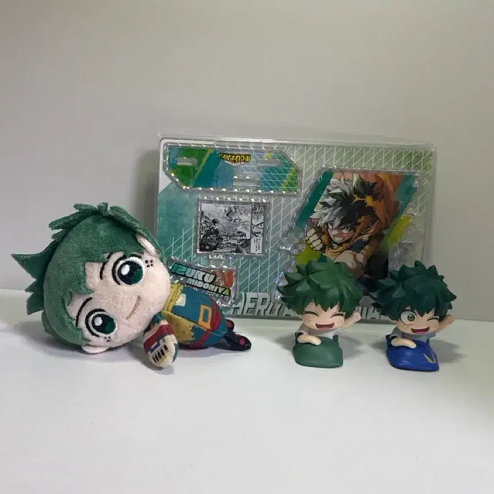 [BUNJANG] My Hero Academia Izuku Midoriya Birthday Diorama Onemutan Plush Set / 나의 히어로 아카데미아 미도리야 생일 디오라마 오네무탄 누이 피규어 일괄