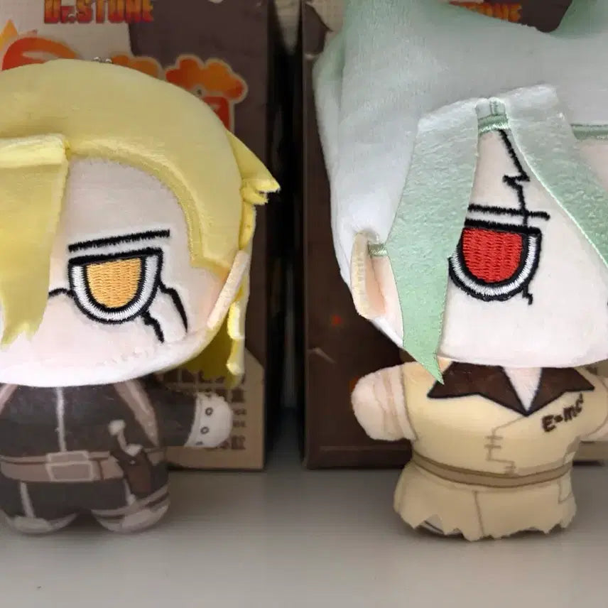 [BUNJANG] Dr. Stone China Exclusive Plush - Senku &amp; Stanley / 닥터스톤 중국한정누이 센쿠 스탠리