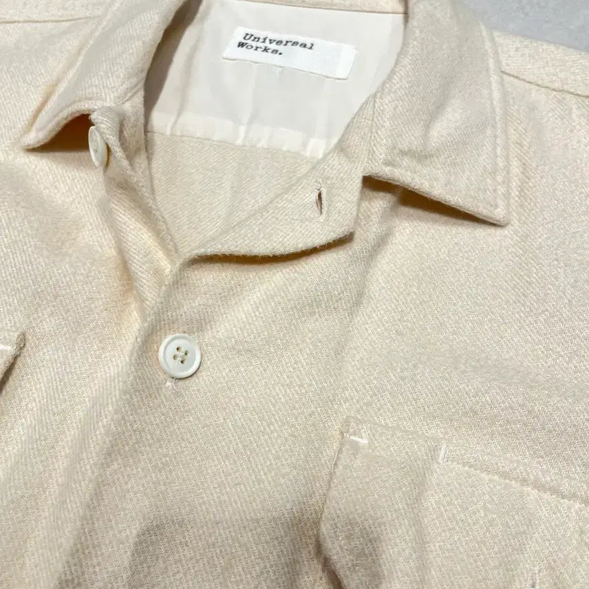 [BUNJANG] Universal Works Ivory Work Shirt M / [Universal Works] 유니버셜웍스 아이보리 워크셔츠 M