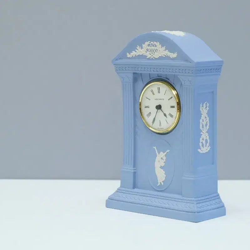 [BUNJANG] Wedgwood Millennium Commemorative Cream on Lavender Clock / (작동영상 있음) !!가격인하!! 웨지우드 밀레니엄 기념 크림 온 라벤더 시계