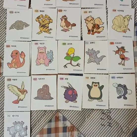 [BUNJANG] Pokemon 1st Gen Sticker Set (3-Digit) / 포켓몬 띠부씰 1세대 3자리 팝니다.