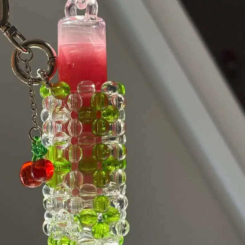 [BUNJANG] Peripera Ink Mood Glowy Tint 29 Cool Levety + Soda Beaded Lip Pouch Keyring Set / 새상품 페리페라 29 쿨레벌떡 잉크무드 글로이 틴트 +소다 립파우치 키링