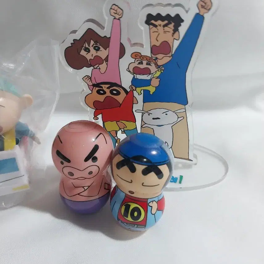 [BUNJANG] Crayon Shin-chan Train Play Figure Set (3 Types) / 6종 짱구 기차놀이 피규어 오뚝이 열차 짱구 가챠 훈이 쿠너츠 아크릴