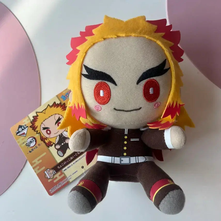 [BUNJANG] Demon Slayer Kyojuro Rengoku Medium Plush / (귀멸의 칼날) 렌고쿠 쿄쥬로 중형 누이