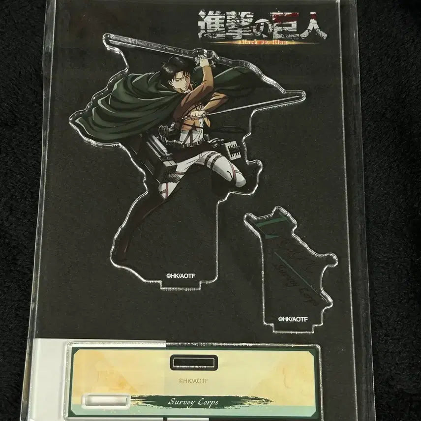 [BUNJANG] Attack on Titan Levi Ackerman Wit Acrylic Stand Diorama Survey Corps / 진격거 진격의거인 리바이아커만 위트 아크릴 스탠드 디오라마 조사병단