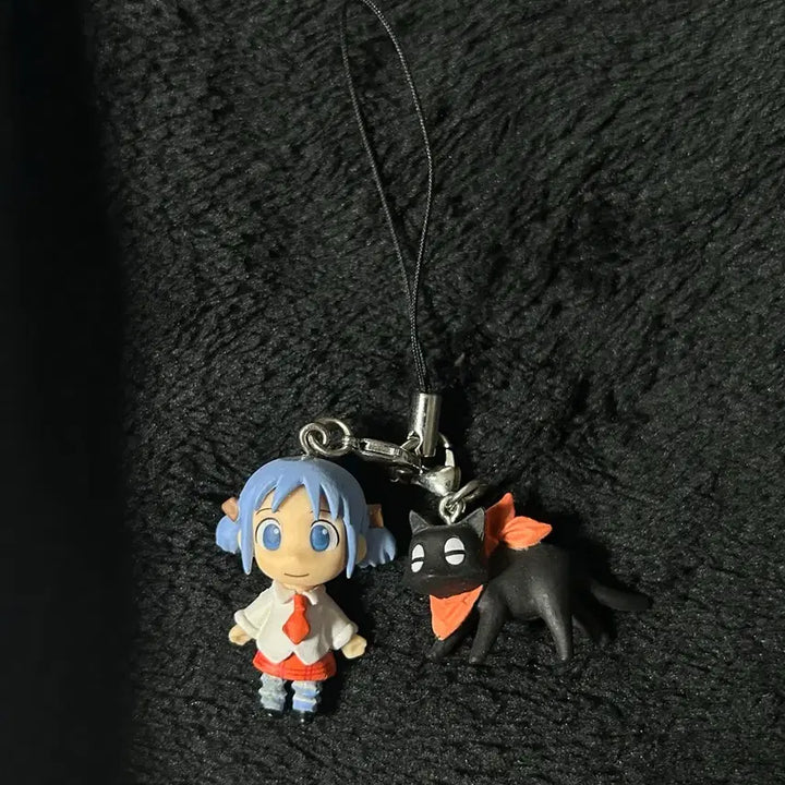 [BUNJANG] Nagano Hara Mio Sakamoto Mascot Figure Keychain Strap / 뉴타입 부록 일상 나가노하라 미오 사카모토 마스코트 피규어 키링 스트랩