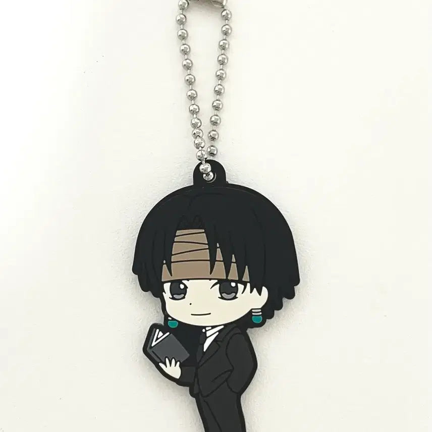 [BUNJANG] Hunter x Hunter Chrollo Suit Rubber Strap Gacha Keychain / 클로로 단장 러버 스트랩 가챠 키링 헌터헌터 헌헌 환영여단 정장 요크신