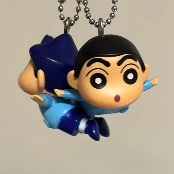 [BUNJANG] Crayon Shin-chan Mejirushi Keychain Set - Shinnosuke &amp; Tetsuo / 짱구 메지루시 2종 세트 키링 대롱 가챠 철수