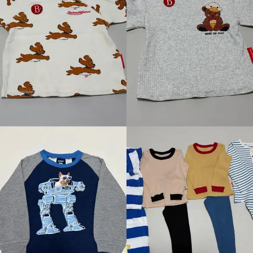 [BUNJANG] Bebe de Pino T-shirts &amp; Baby Clothes Bundle Set / 베베드피노 티셔츠 외 일괄판매