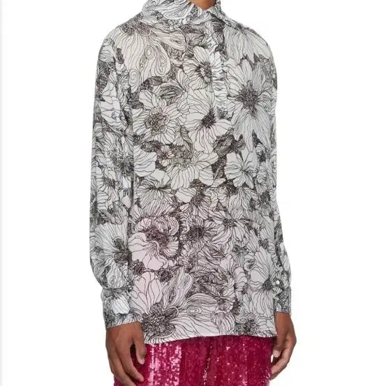 [BUNJANG] Dries Van Noten Viscose Floral Slim Fit Shirt Size 54 / DRIES VAN NOTEN 비스코스 셔츠 슬림54사이즈입니다.