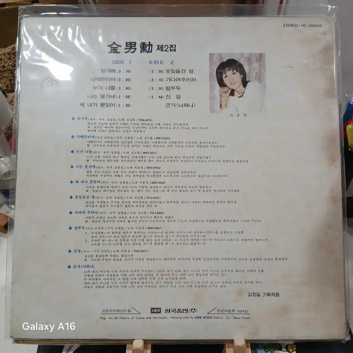 [BUNJANG] Kim Nam-hoon 1980s "Men" LP Album / Lp 김남훈 앨범