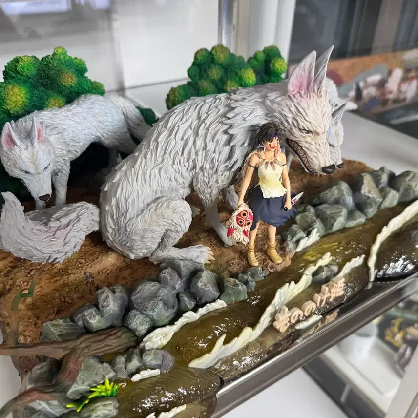 [BUNJANG] OPM Princess Mononoke Resin Figurine / Opm 모노노케 히매 원령공주 레진 피규어